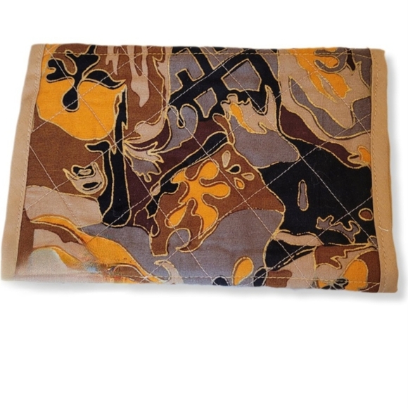 HAND-MADE TRAVEL MAKEUP BAG with velcro fastener NWOT - Picture 2 of 5